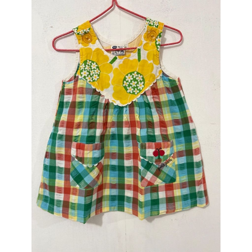 dress brand petit jam size 80 cantik unik masih bagus mewah murah kayak baru preloved premium