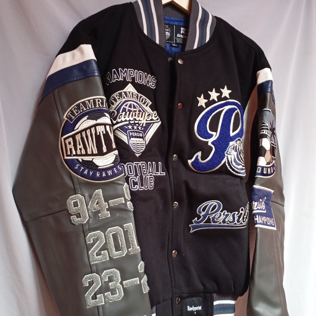 Rawtype Riot x Persib Bandung | Champ | Jaket Varsity