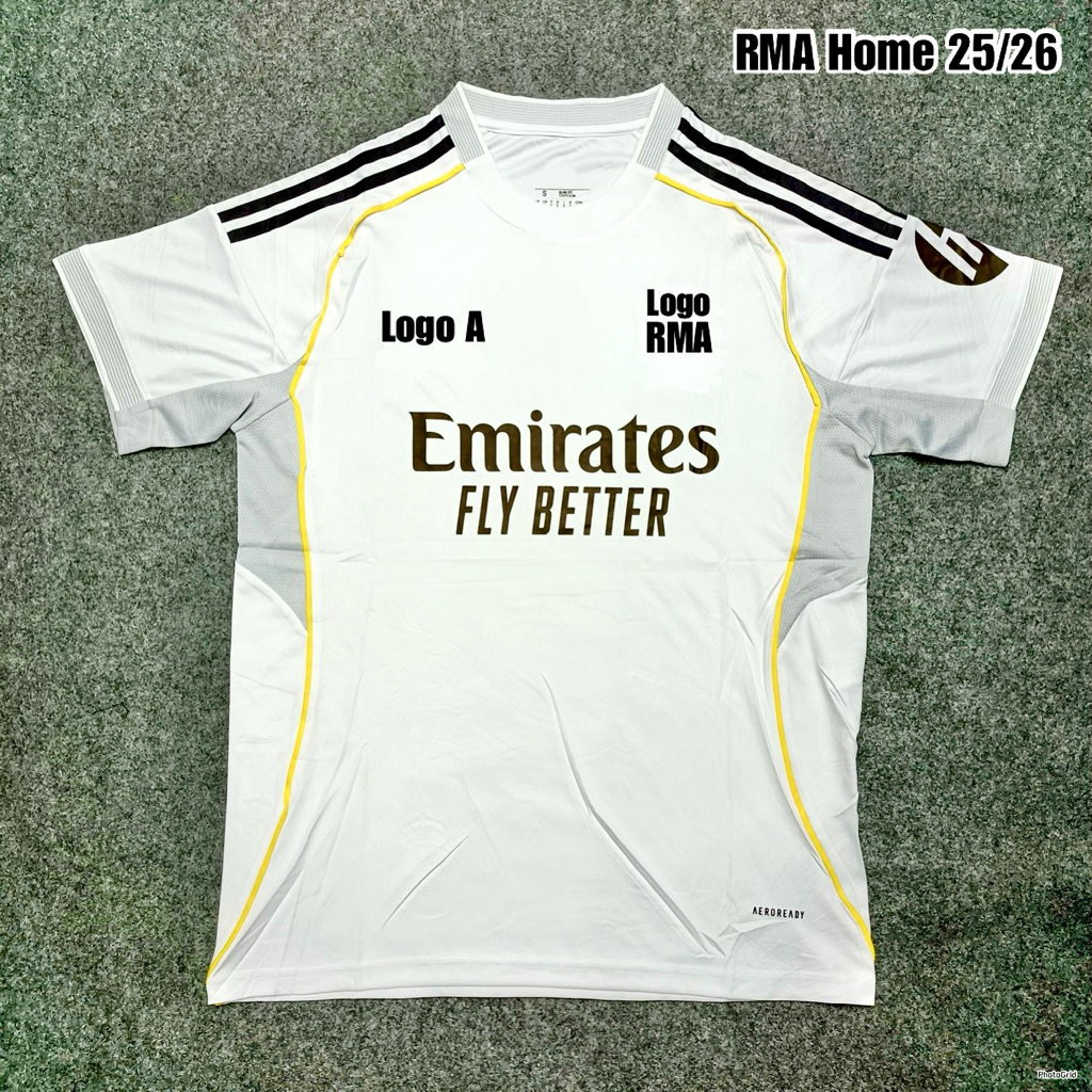 Jersey Bola Remaja & Dewasa M4DR1D 2025-2026 Putih Home Navy Away Kaos SepakBola Sepak Bola Futsal J