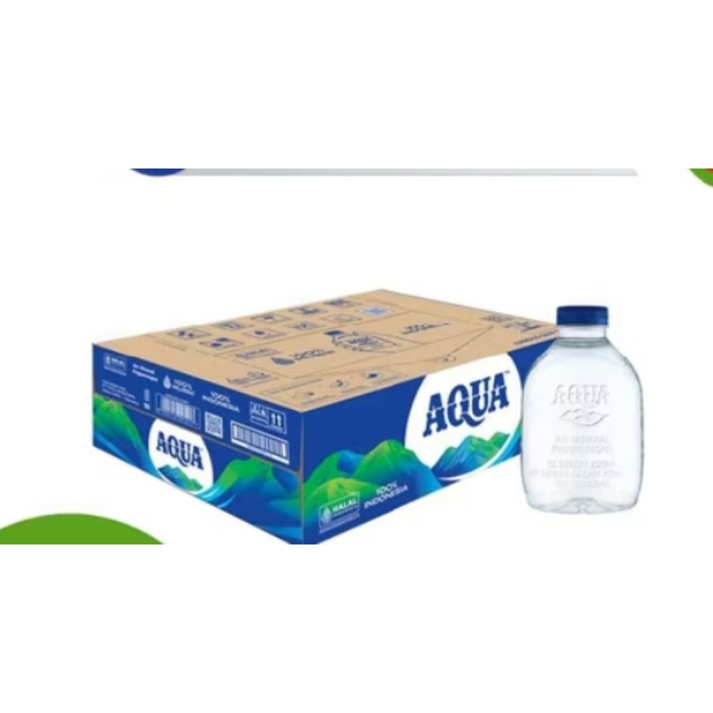 

Aqua 220 ml, air mineral botol kecil