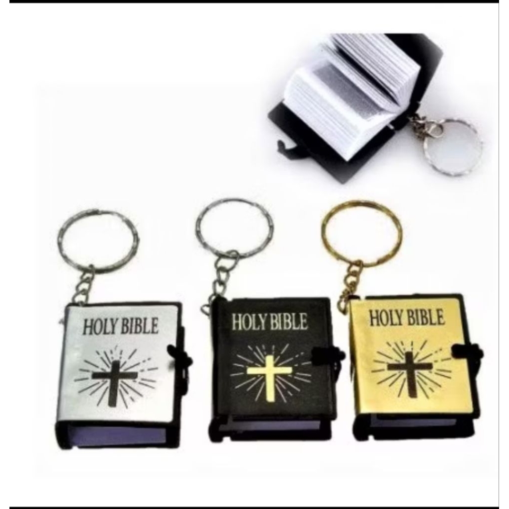 Gantungan Kunci Alkitab Mini - Holy Bible