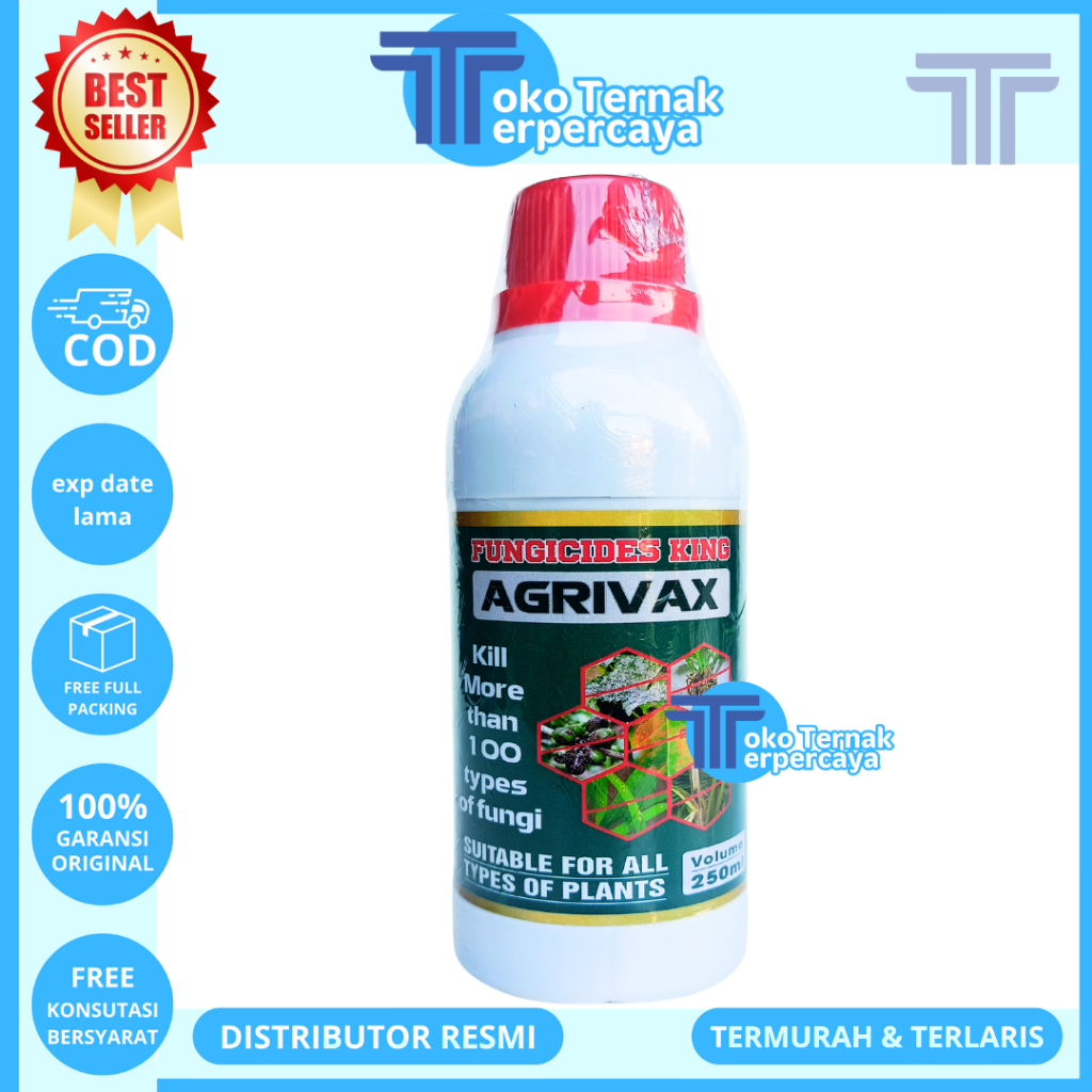 AGRIVAX 250 ML Original - Fungisida Hayati Basmi Jamur dan Bakteri Tanaman