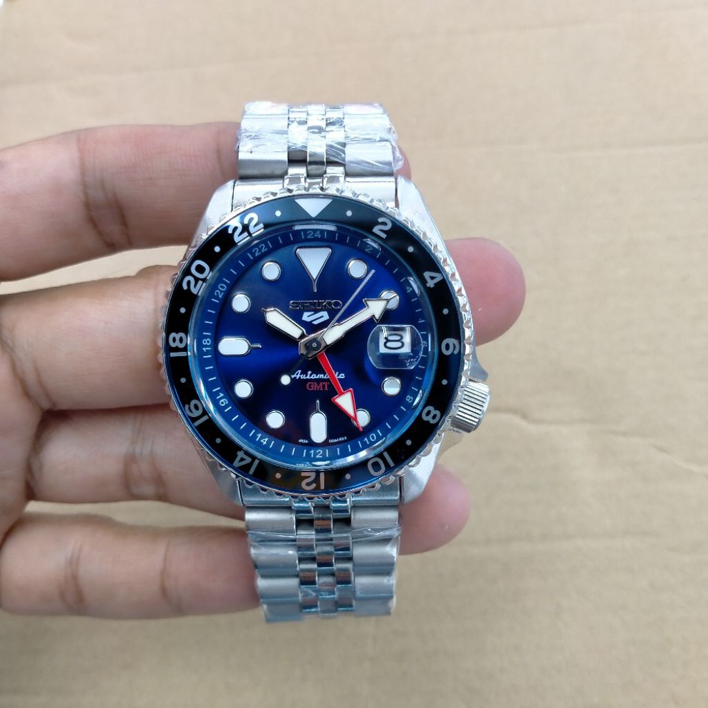 jual jam tangan pria Seiko 5 GMT jubile automatic