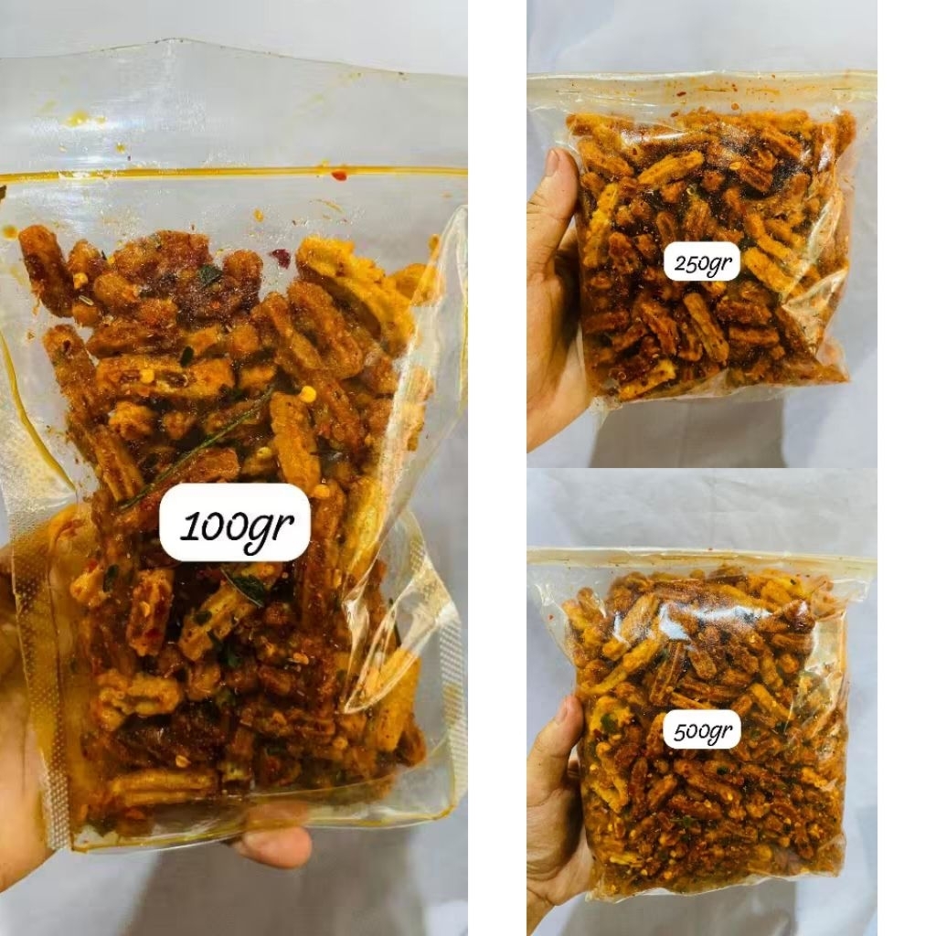 

krupuk manggar pedas