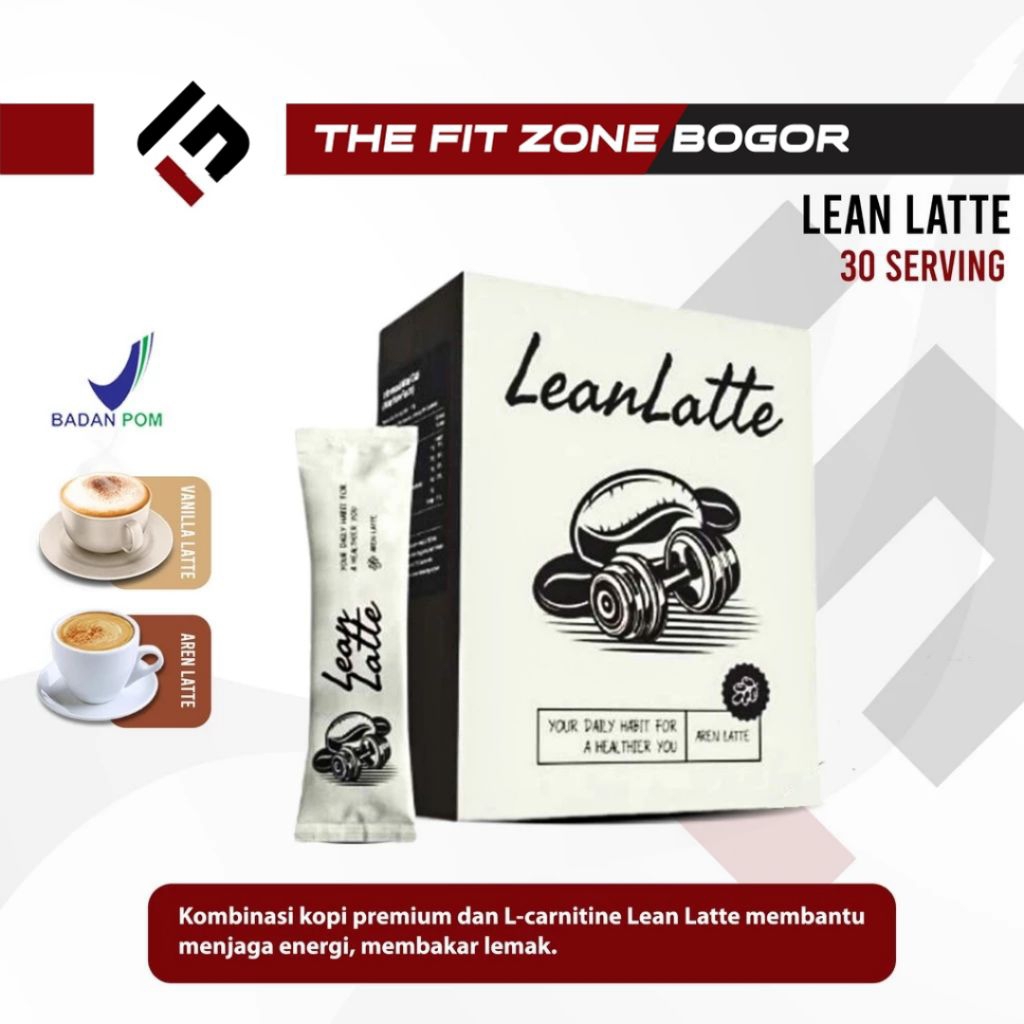

Lean Latte Kopi Fat Burner + L-Carnitine 1 Box 10 Sachet Coffe Diet