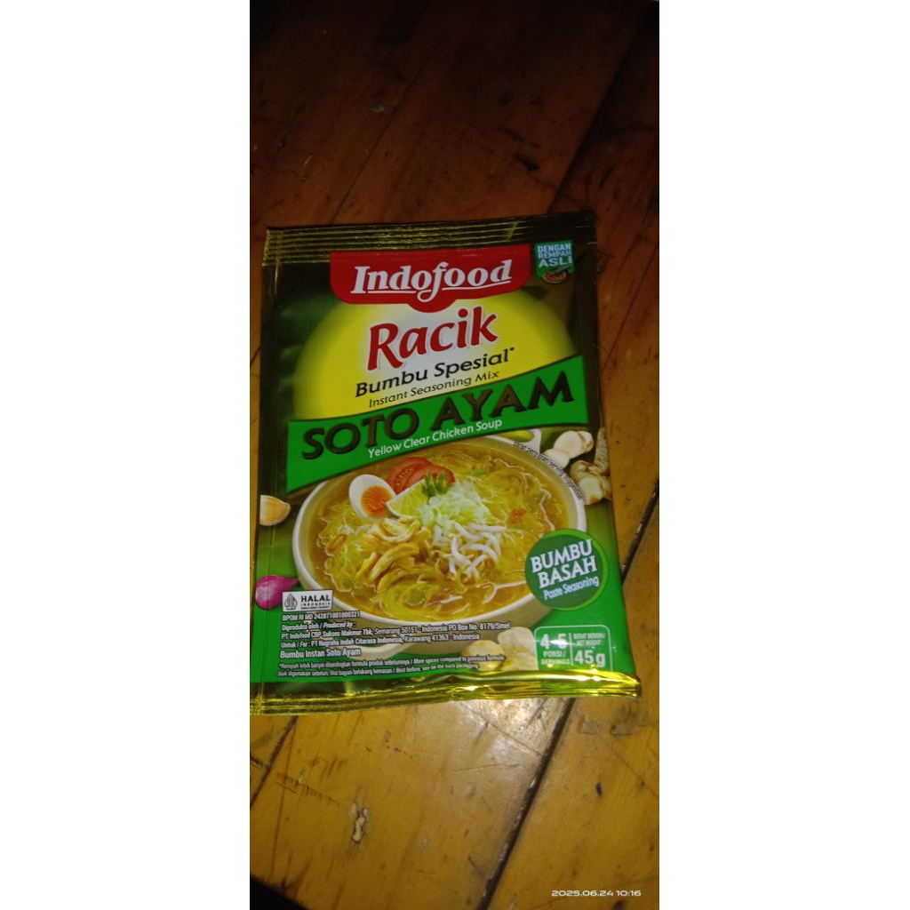 

Bumbu Indofood racik soto ayam 45gr