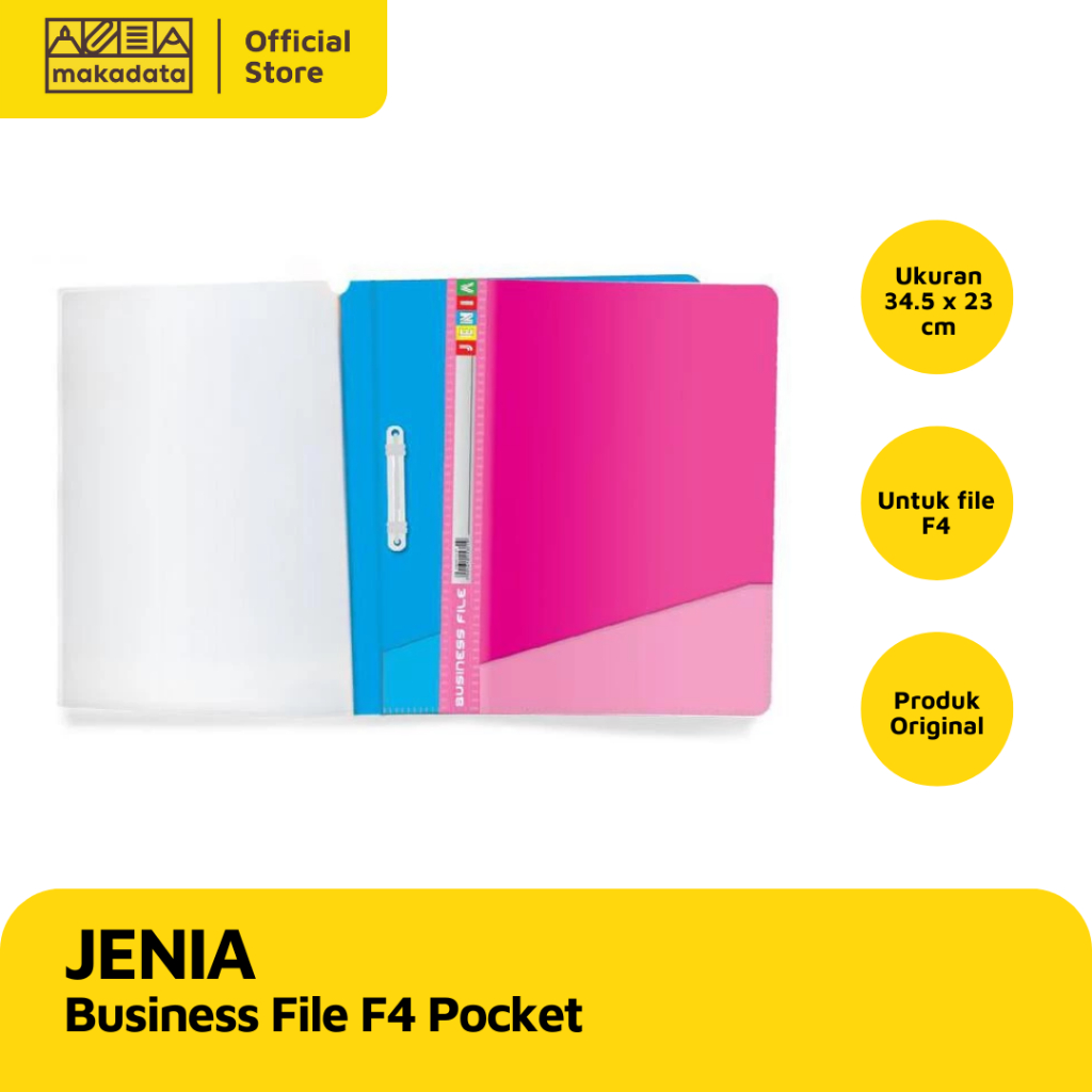 

BUSINESS / BISNIS FILE JENIA F4 POCKET (1 PACK) MURAH