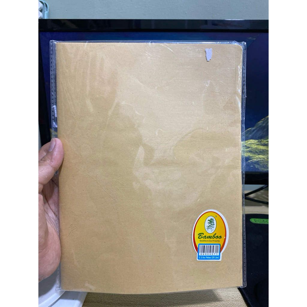 

sampul buku quarto coklat polos