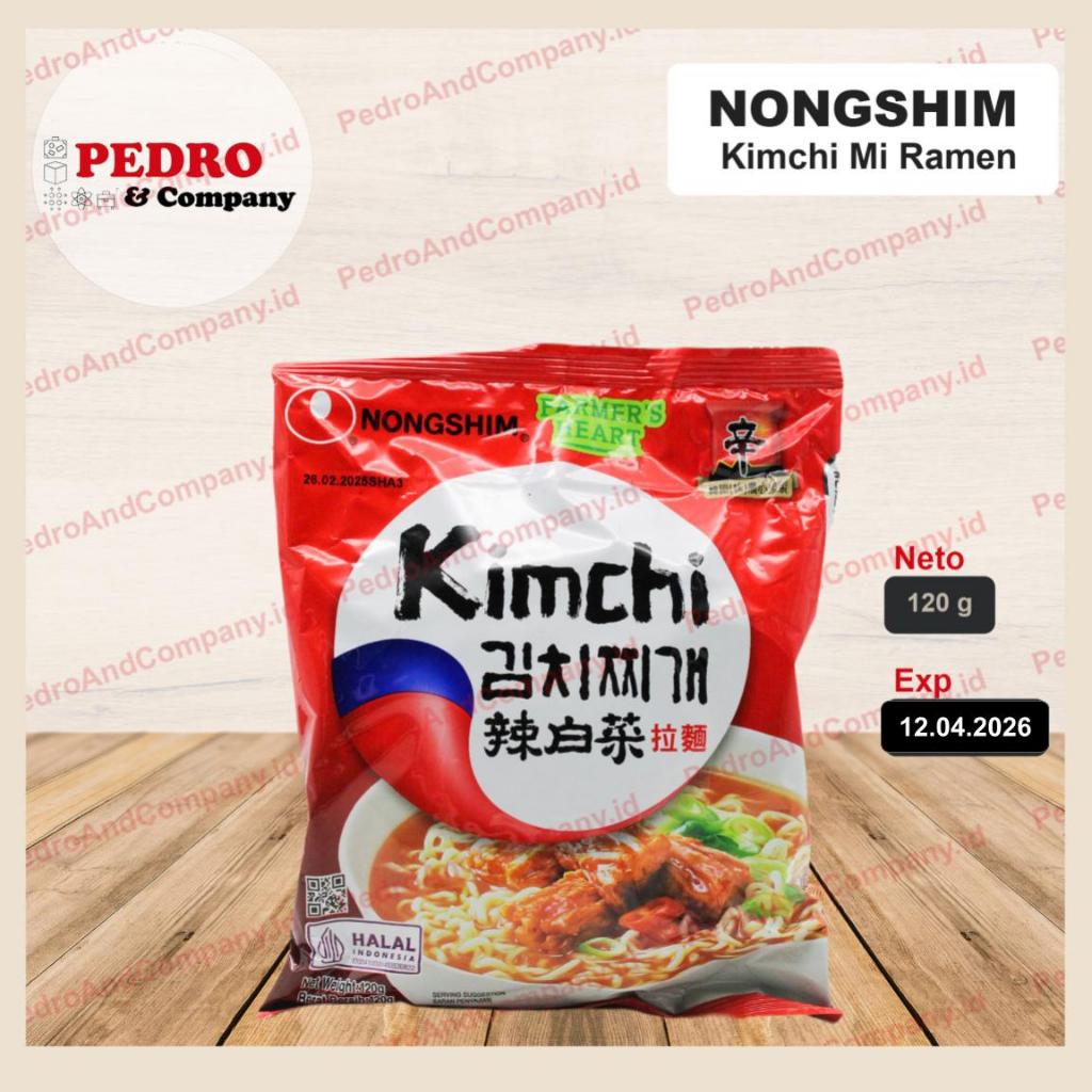 

Nongshim kimchi mi ramen instant 120 gr - noodle mie korea soup ramyun