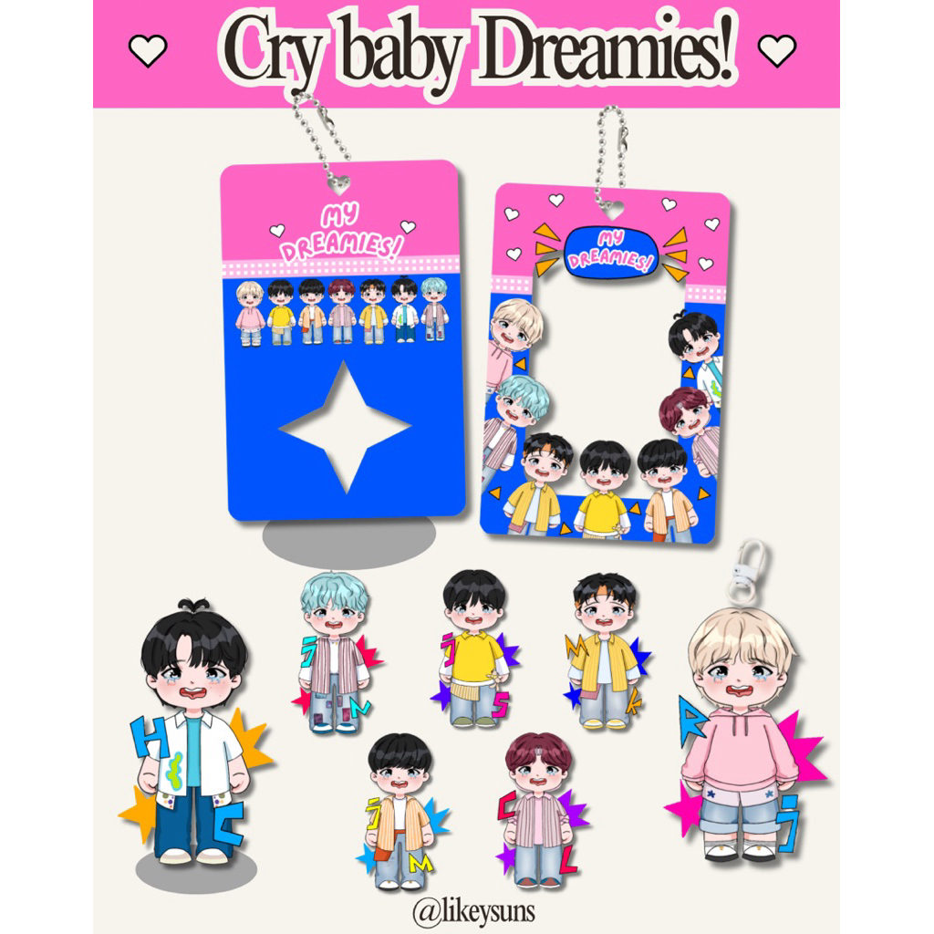 [PELUNASAN Cry baby dreamies]keychain cahol standee nct dream