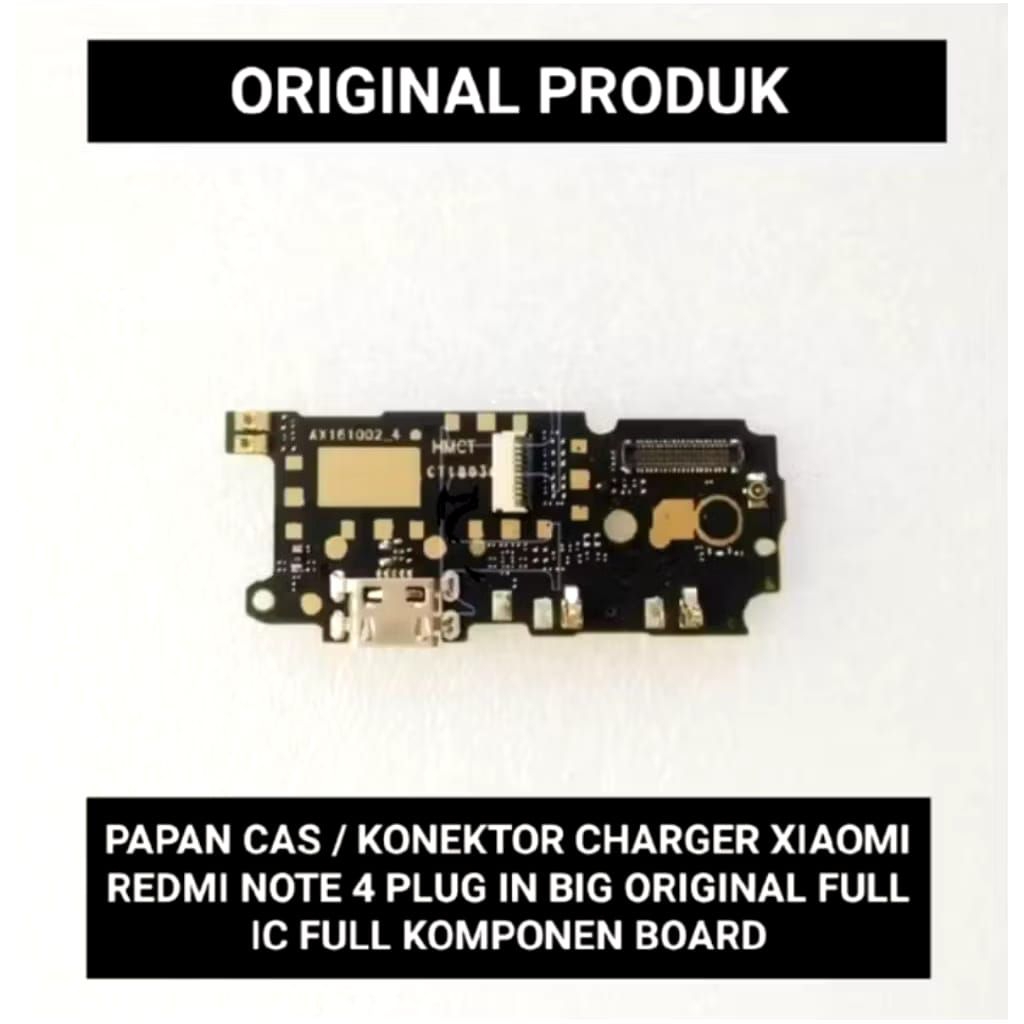 papan cas konektor cas xiaomi redmi note 4 / note 4x / note 4pro original board cas pengganti