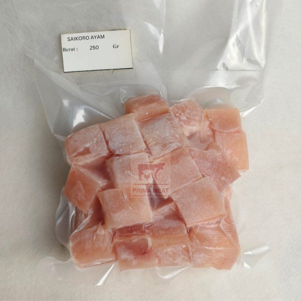 

Daging Ayam Potong Dadu / Chicken Saikoro Premium 250gr