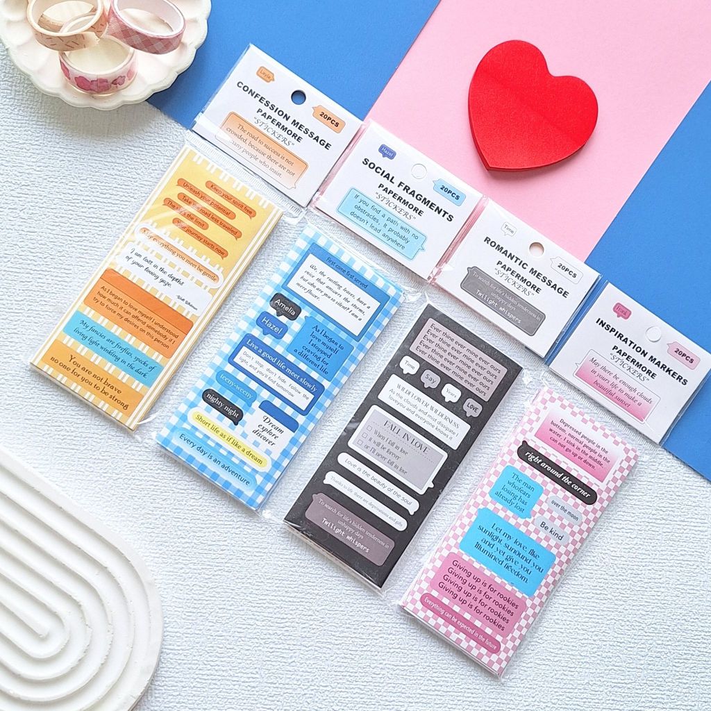 

MESSAGE STICKER Aesthetic Chat bubble Jurnaling Stiker Planner