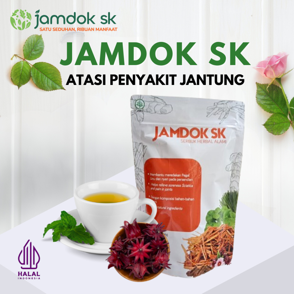 

Teh Jantung Alami JAMDOK SK – Herbal Aman untuk Jantung Sehat – Isi 20 Kantong