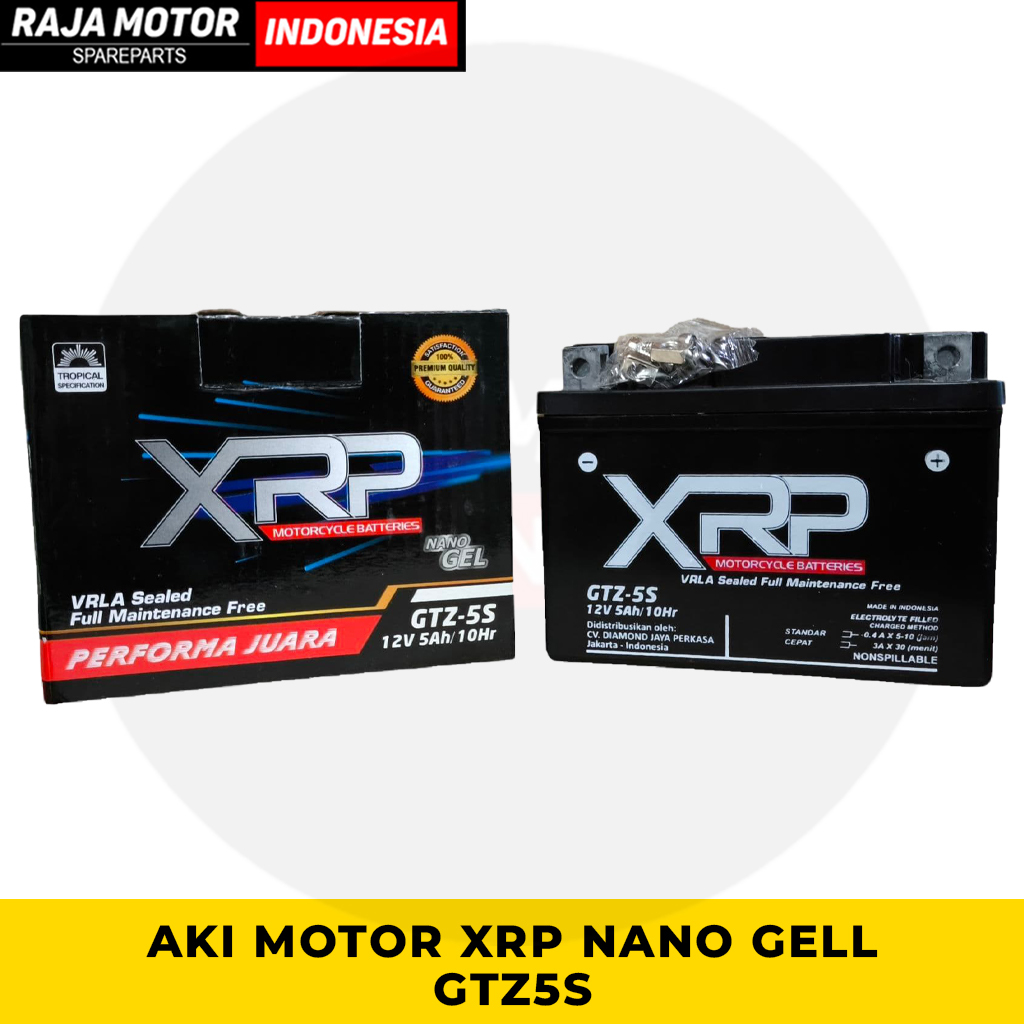 AKI MOTOR NANO GELL BEAT XRP GTZ5S ACCU BATTERY MOTOR MIO REVO SUPRA