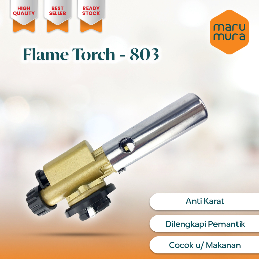 Terbaik Marumura Flame Torch - 803 Portable Gas Torch Flame Gun Brass + Hi Cook