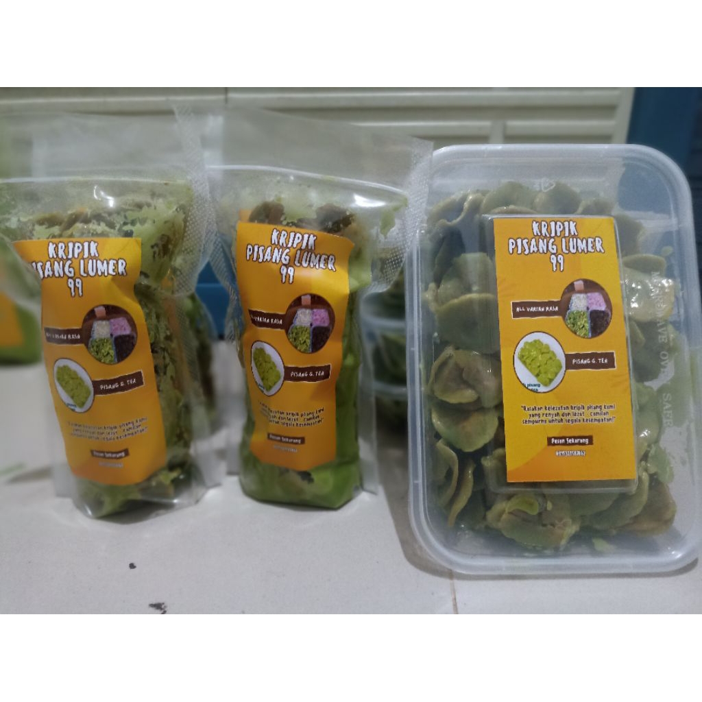 

Kripik Pisang Lumer Green Tea 500Gr