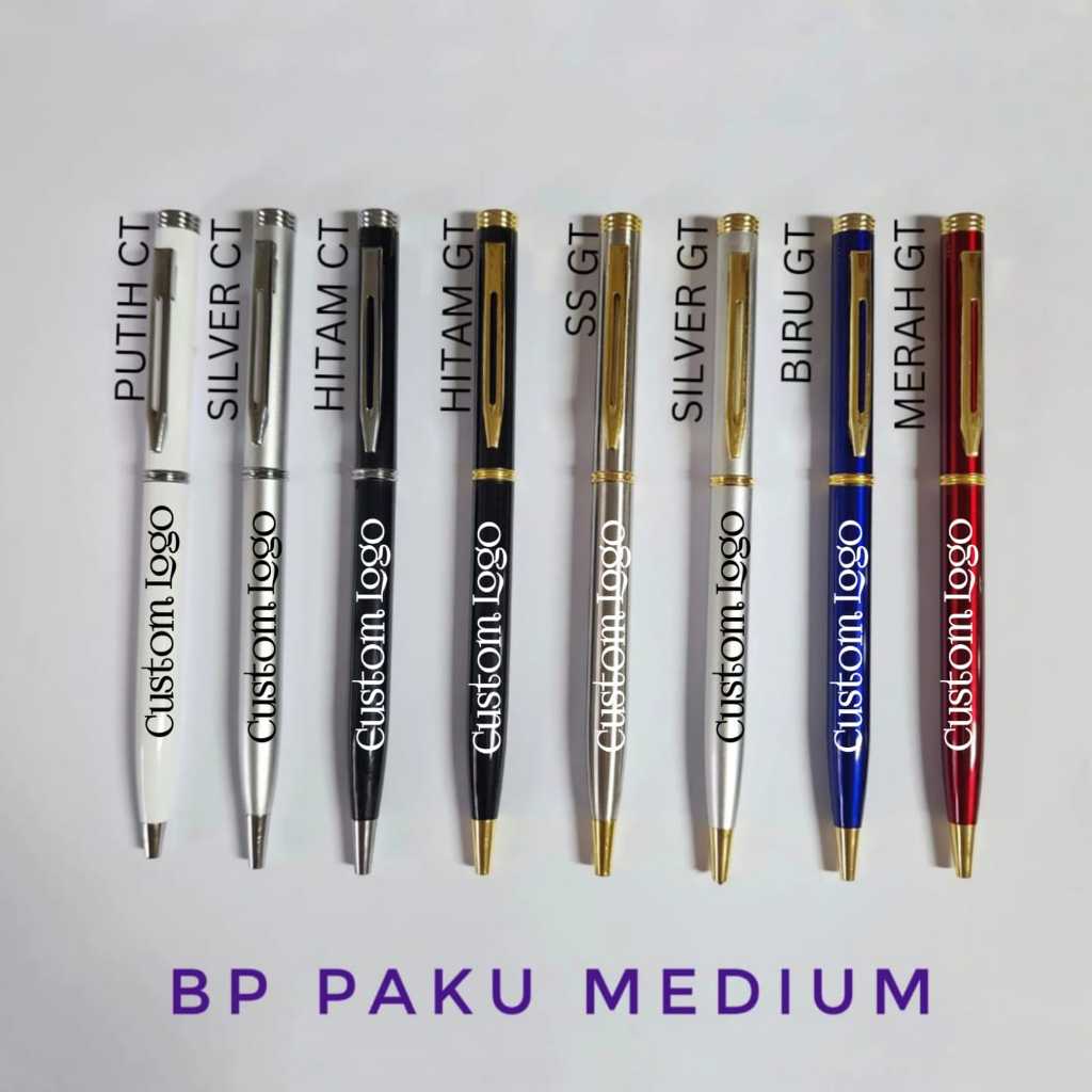 

BP Pen Paku Medium / Sedang - Harga Sudah Termasuk Custom Logo Pada Pulpen