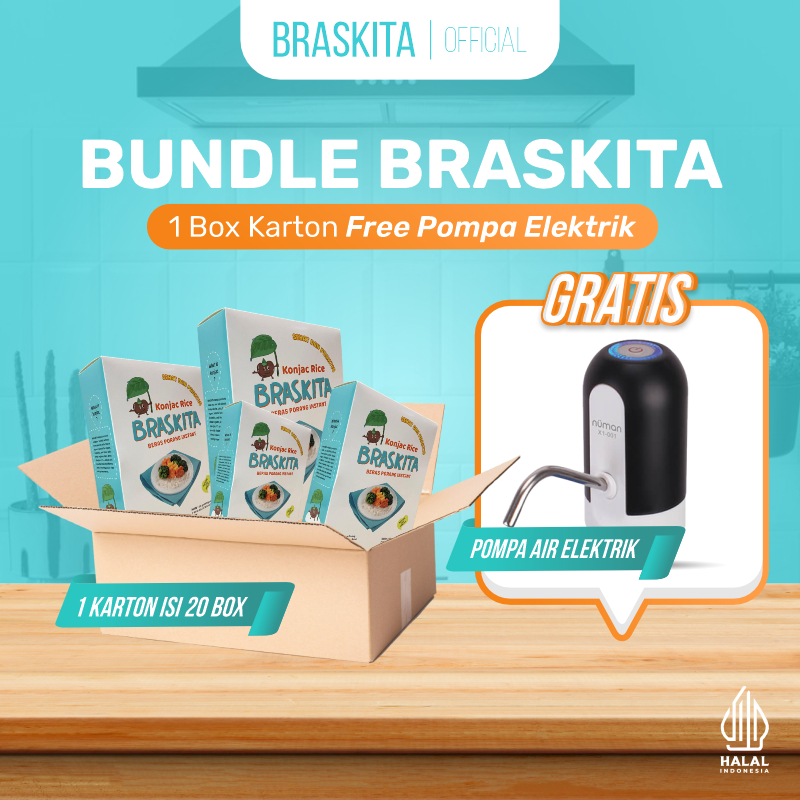 

[BUNDLING] Braskita Beras Porang Kardus Isi 20 Box