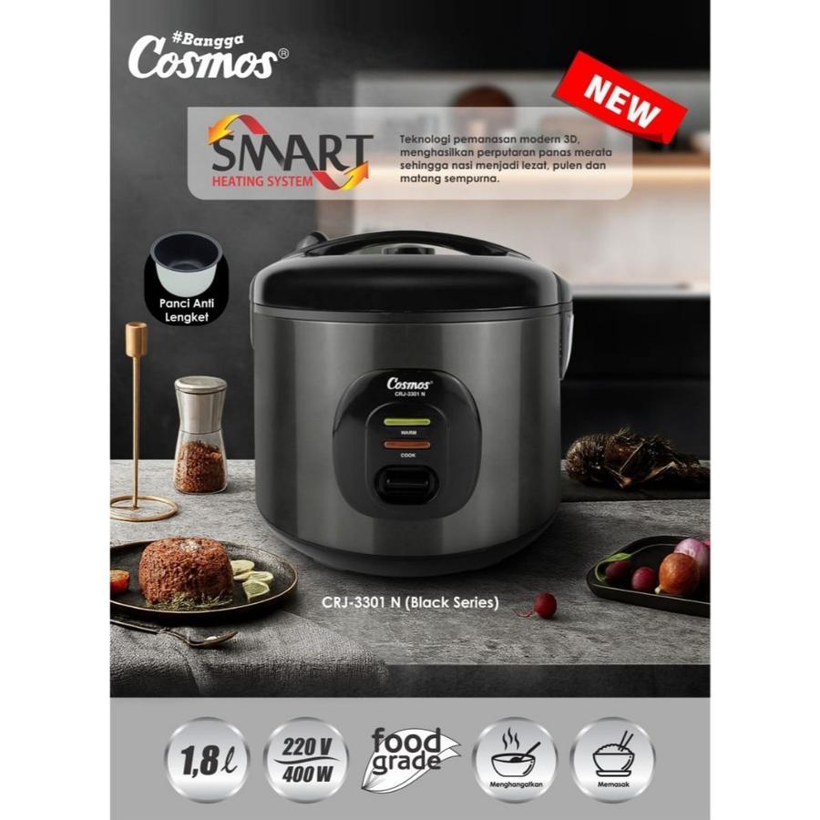 Cosmos Magic cosmos Rice Cooker 1.8 Liter CRJ-3301N CRJ3301 N CRJ 3301 N Tanpa Kukusan