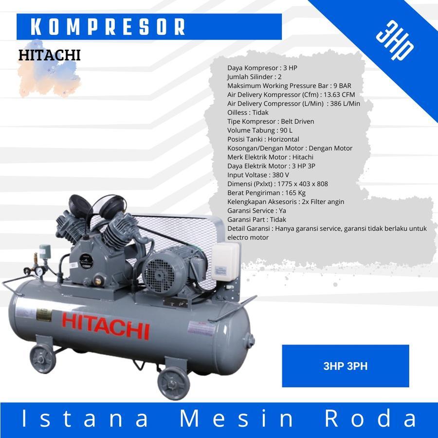 KOMPRESSOR HITACHI 3PK 3 PHASE ORI