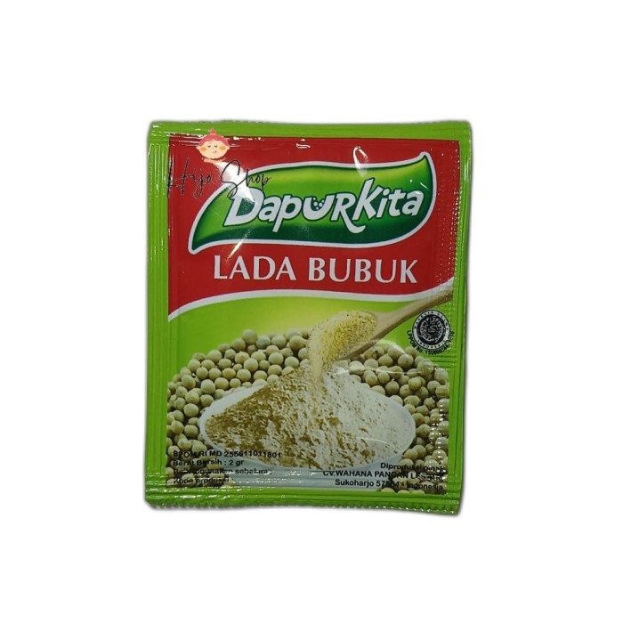

Dapur Kita Lada Bubuk Sachet Asli - Merica Bubuk Renceng