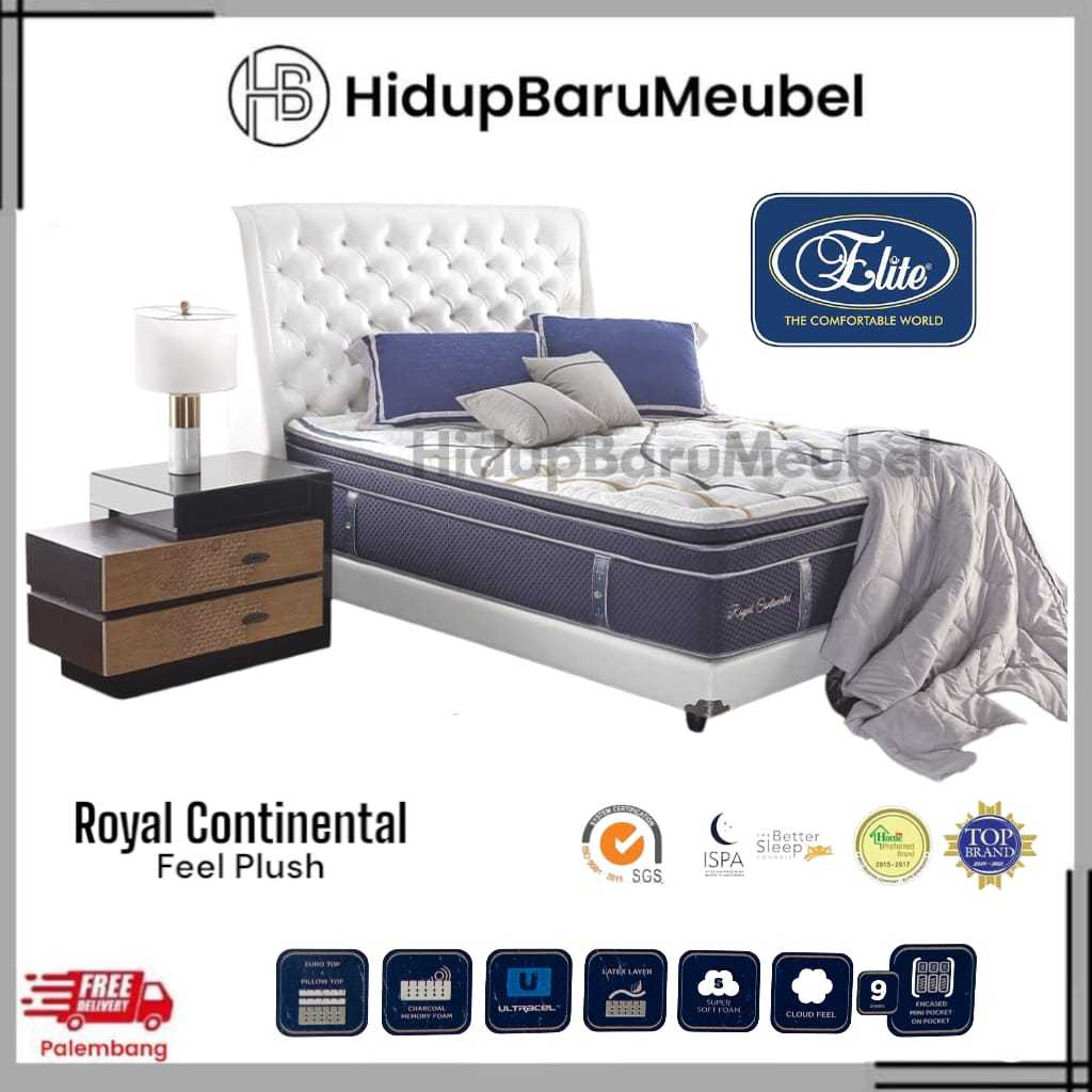 Springbed Elite Royal Continental / Spring Bed Encased Mini Pocket On Pocket / Kasur Matras Euro Top