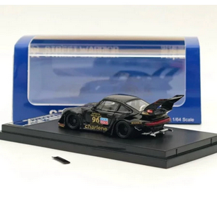 Street Warrior 64 Porsche RWB 993 Charlene High Wing Black Limited Edition