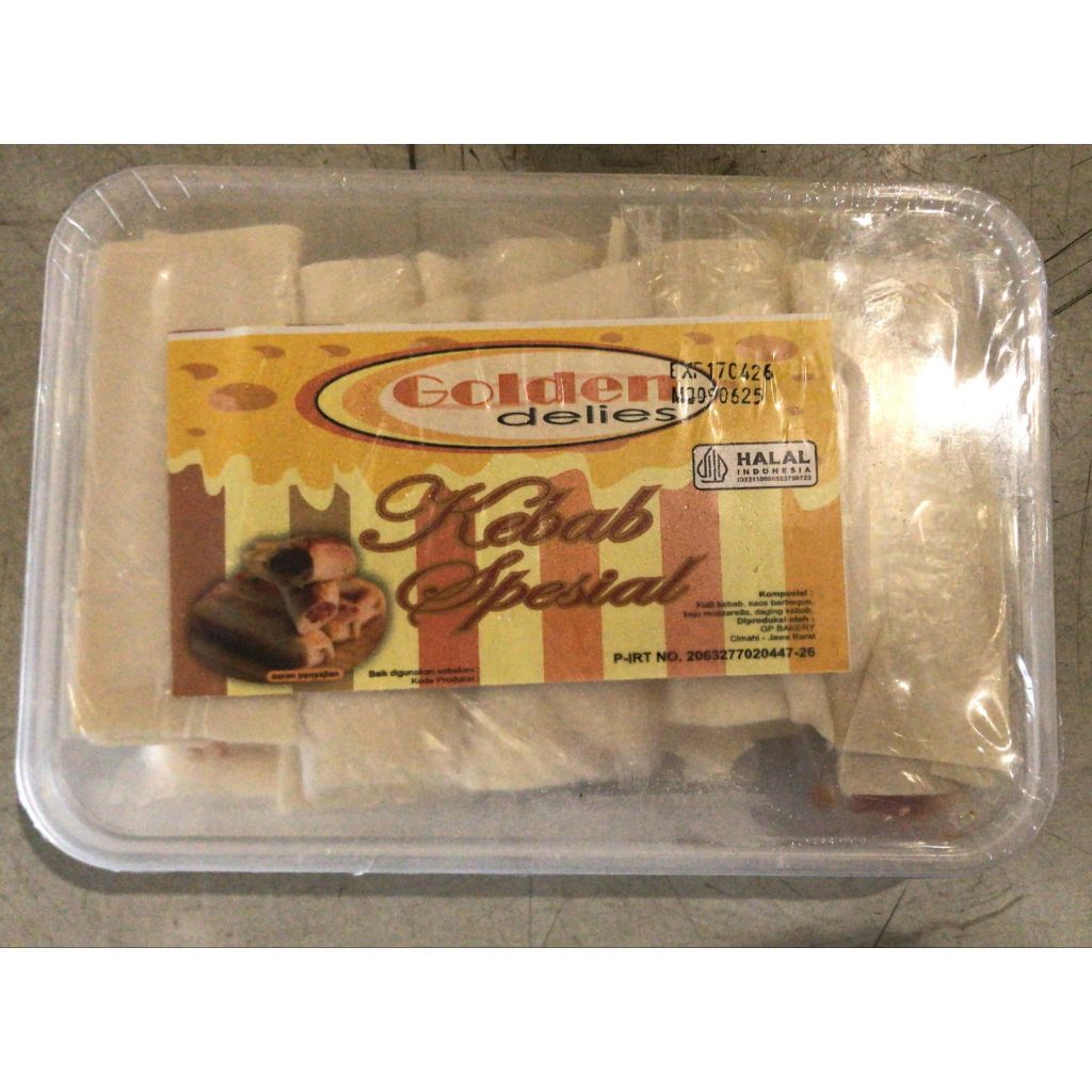 

GOLDEN DELIES KEBAB ORI ISI 10, KEJU ISI 10