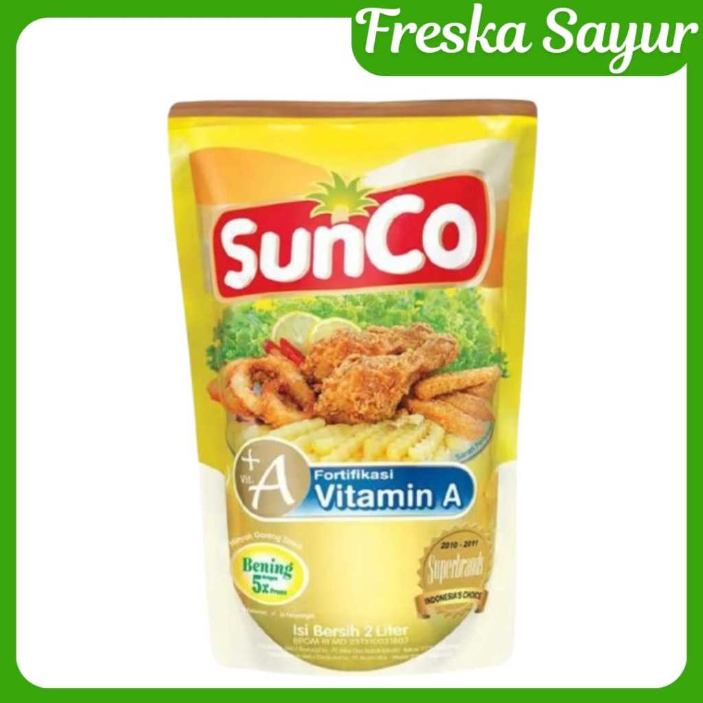 

Minyak Goreng Sunco 2 Liter I Bening Premium, Sehat, Goreng Renyah