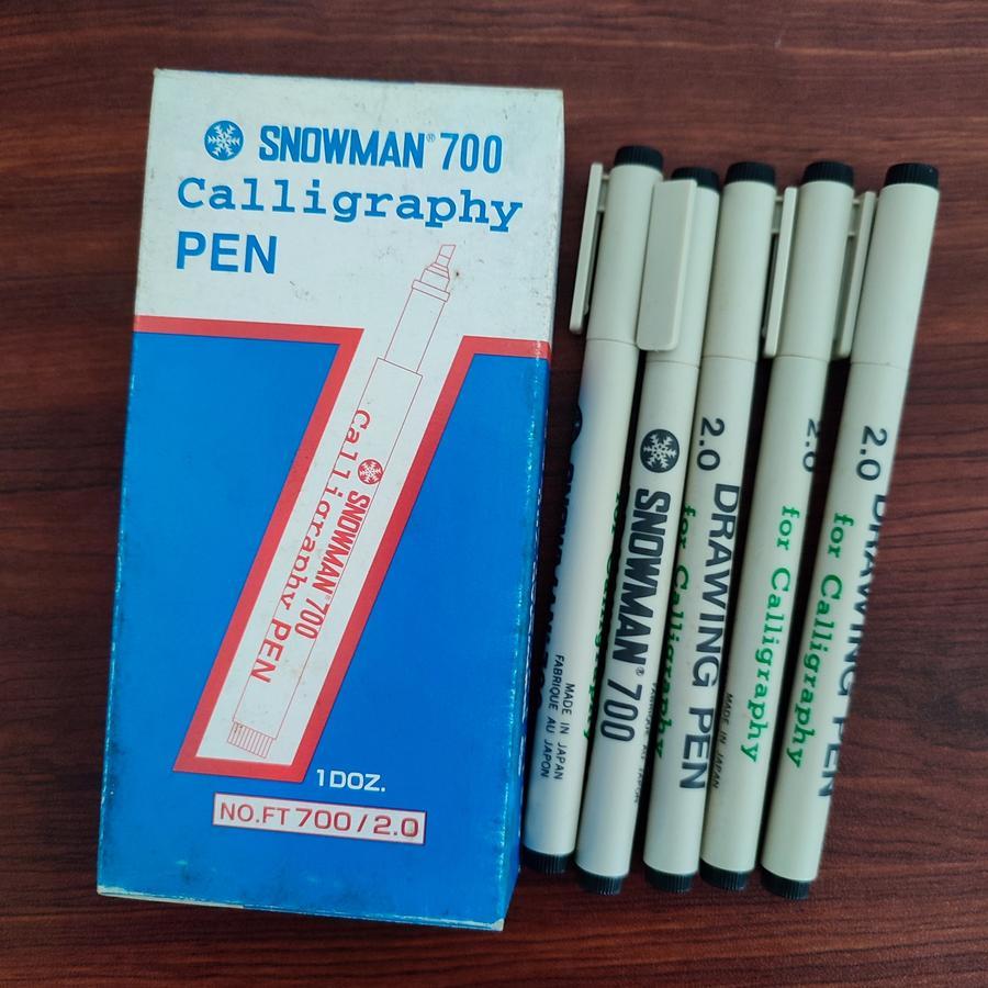 

SNOWMAN 700 CALLIGRAPHY / KALIGRAFI PEN, FT700/2.0, BLACK