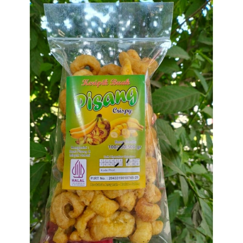 

Rambak pisang/crunchy banana/keripik buah/pisang crispy 250gr