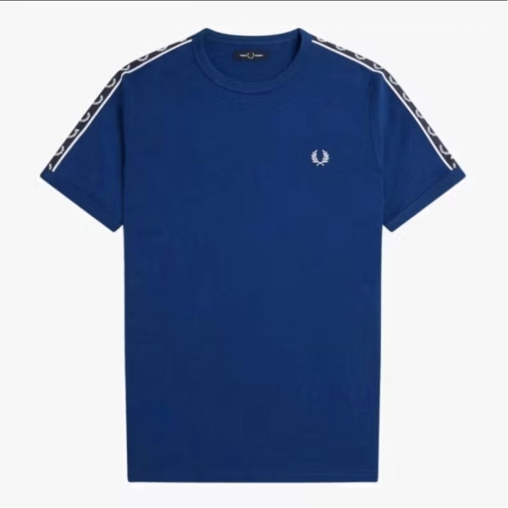 FRED PERRY RINGER BLUE ORIGINAL NEW TSHIRT