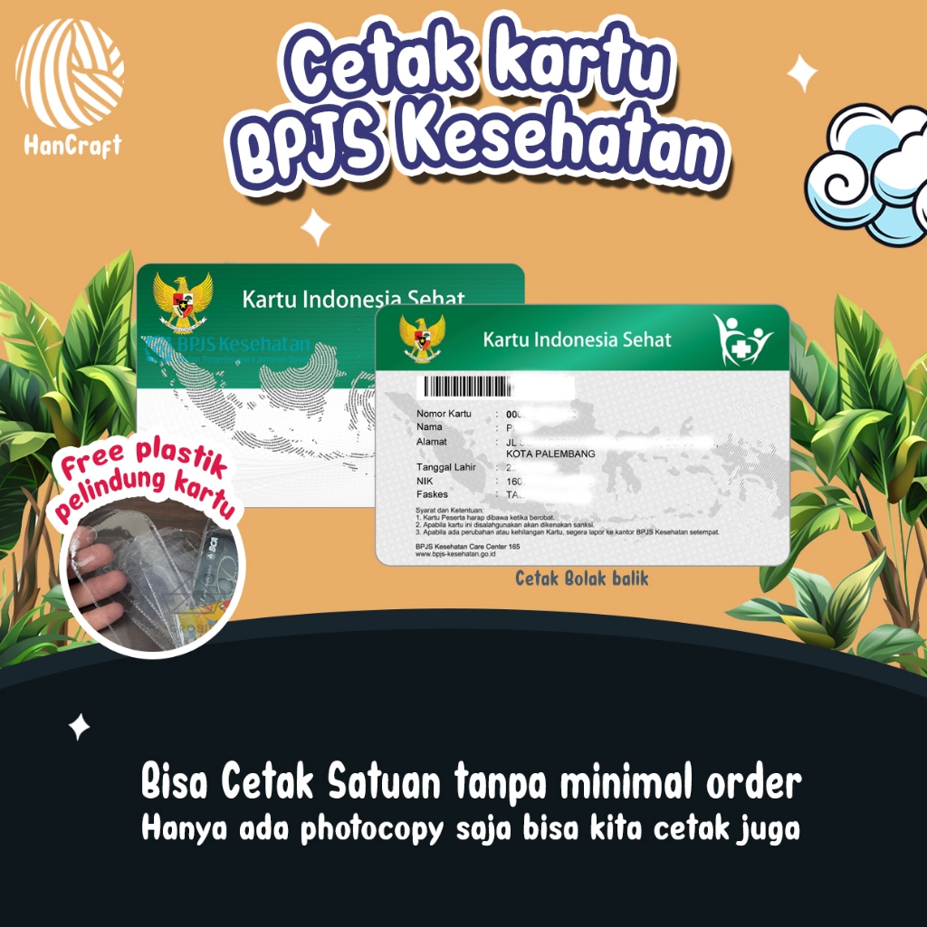 

Cetak ID Card Kartu Digital Fisik Kartu BPJS KIS Bisa Satuan Bahan PVC Tebal 2 SISI