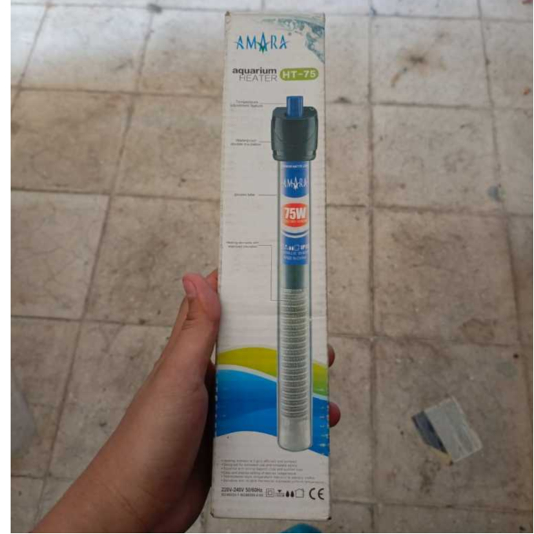 Amara HT-75 Aquarium Heater 75 Watt / Pemanas Air Aquarium