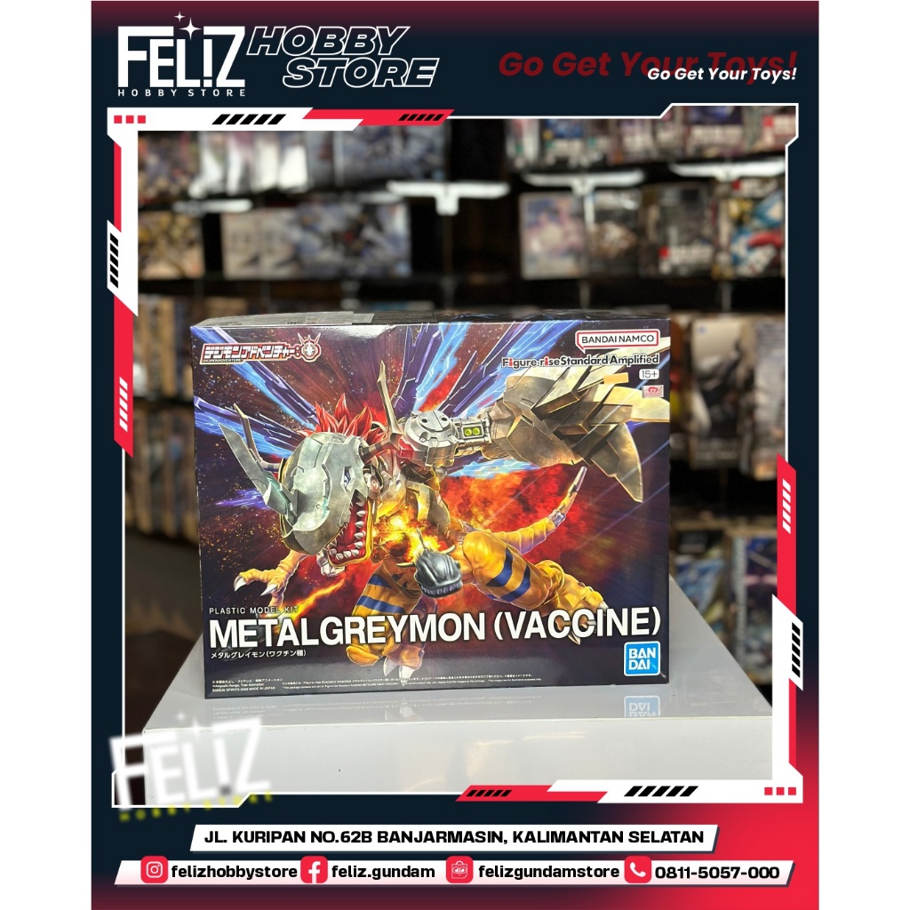 ( BANDAI ) FIGURE RISE STANDARD AMPLIFIED METALGREYMON (VACCINE )