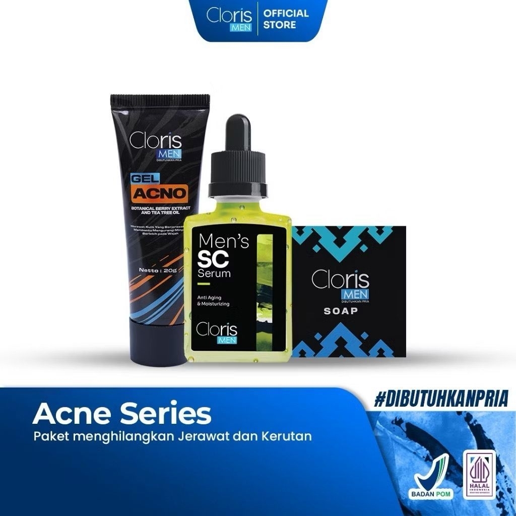 CLORISMEN PROMO PAKET ACNO SERIES . meringankan JERAWAT, BOPENG SECARA CEPAT