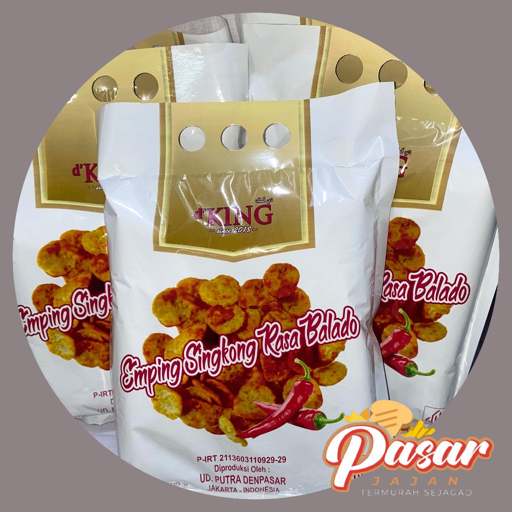 

D'King Emping Singkong Rasa Balado 200gr