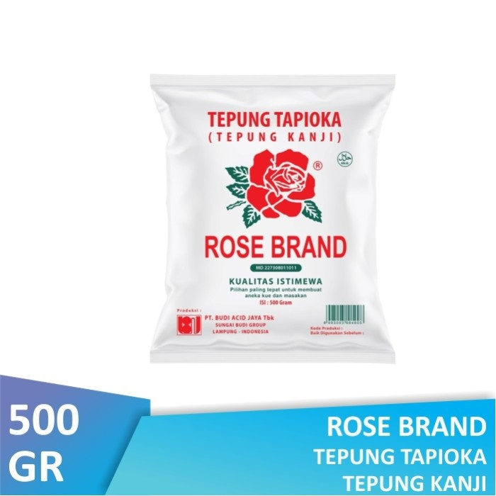 

TEPUNG TAPIOKA ROSEBRAND 500GR DUS ( 20 PCS )
