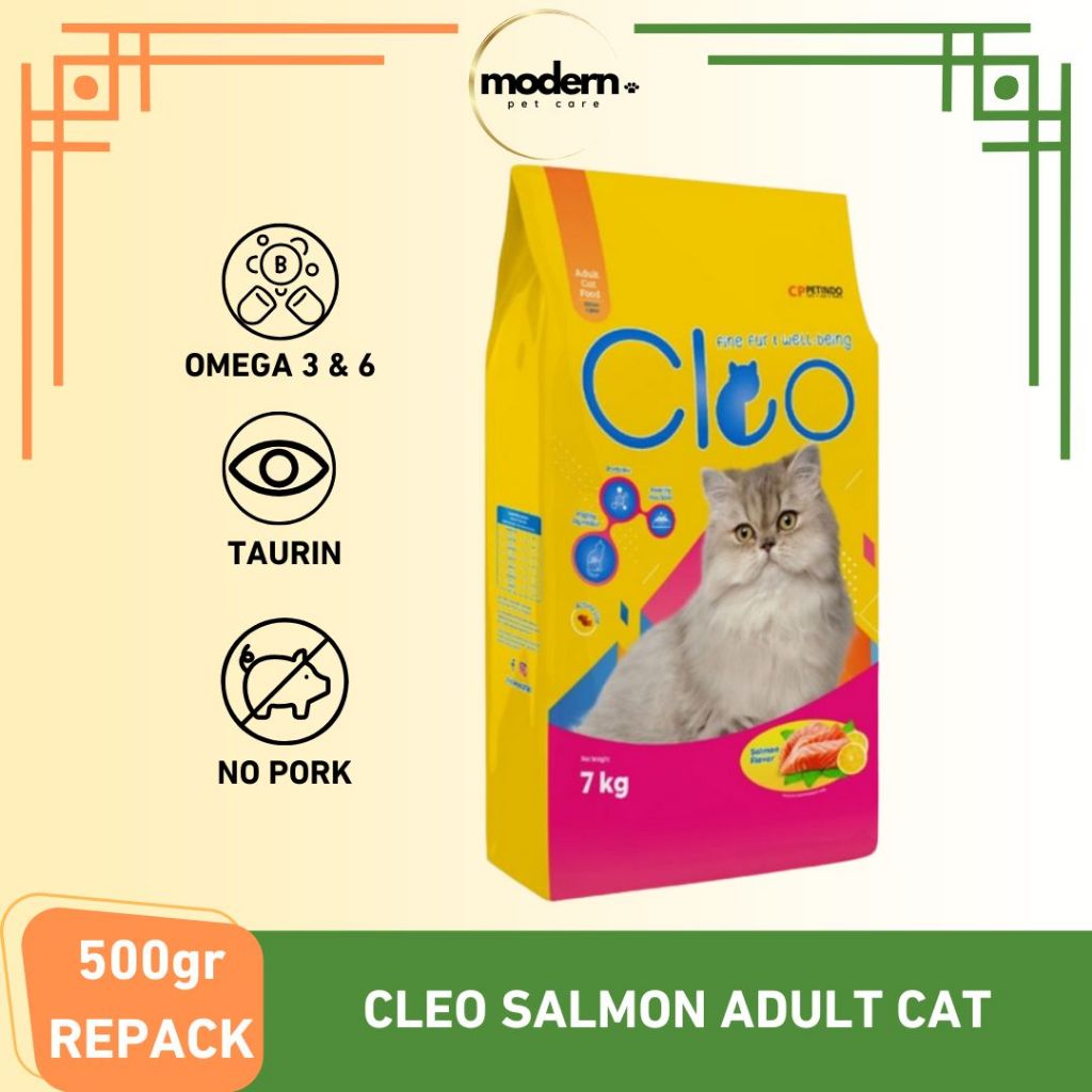 Cleo Salmon Adult Cat Food REPACK 500gr