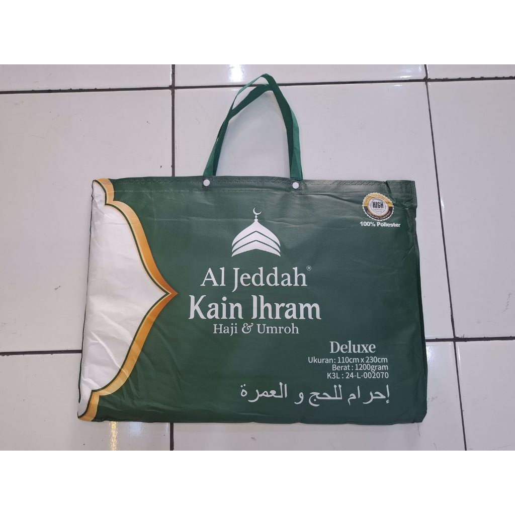 Kain Ihram Ihrom Baju Haji Umroh Set Dewasa Pria Laki-laki