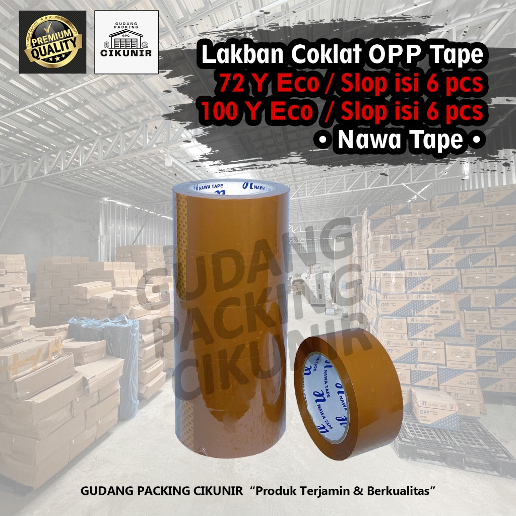 

Lakban Coklat 1 SLOP 45mm x 72 Yard Ekonomis Termurah