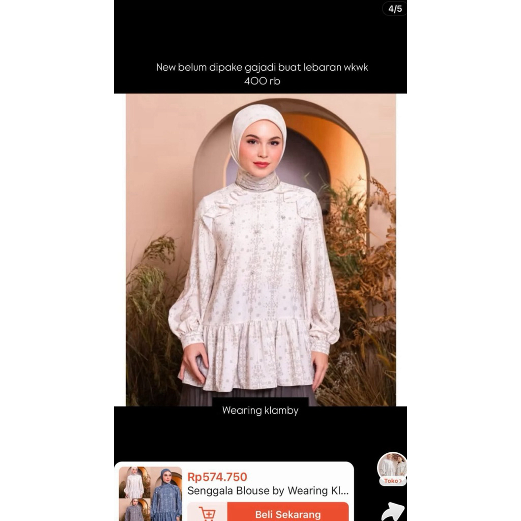 senggala blouse size s wearing klamby