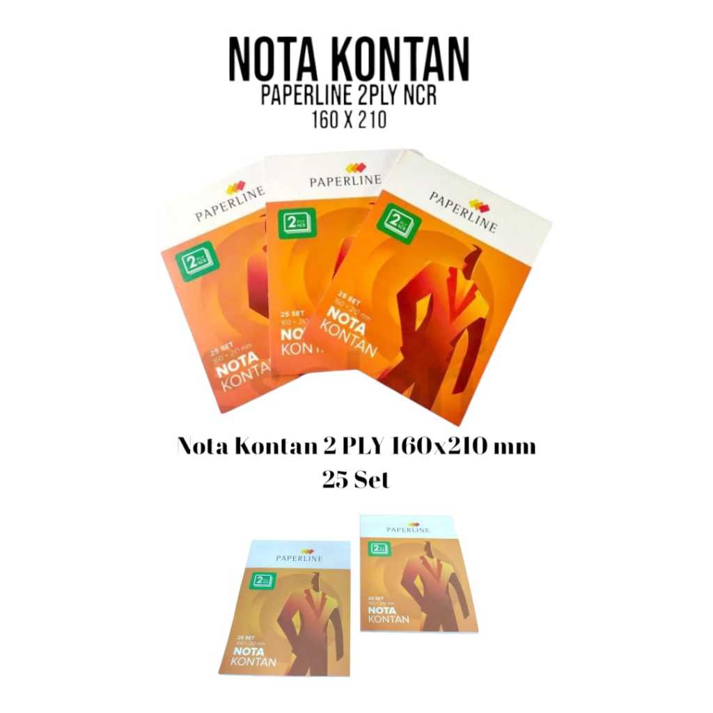 

Buku Nota Kontan Paperline Besar 2 Ply (25 Lbr) / Buku