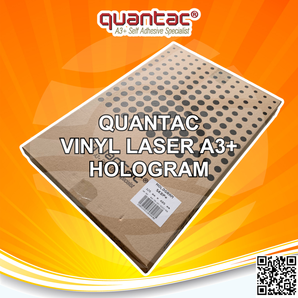 

Instant Paket Hemat Quantac Hologram 5 Pack Sticker Vinyl A3+ Stiker Silver Pelangi Rainbow Holographic Digital Print Laser Toner - Pack