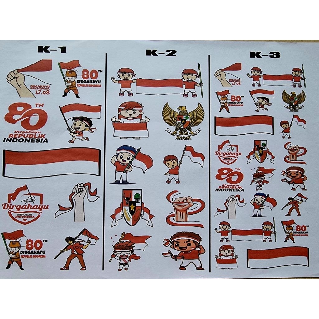 

edible stamp / edible picture / stiker makanan / 17 agustus / kemerdekaan