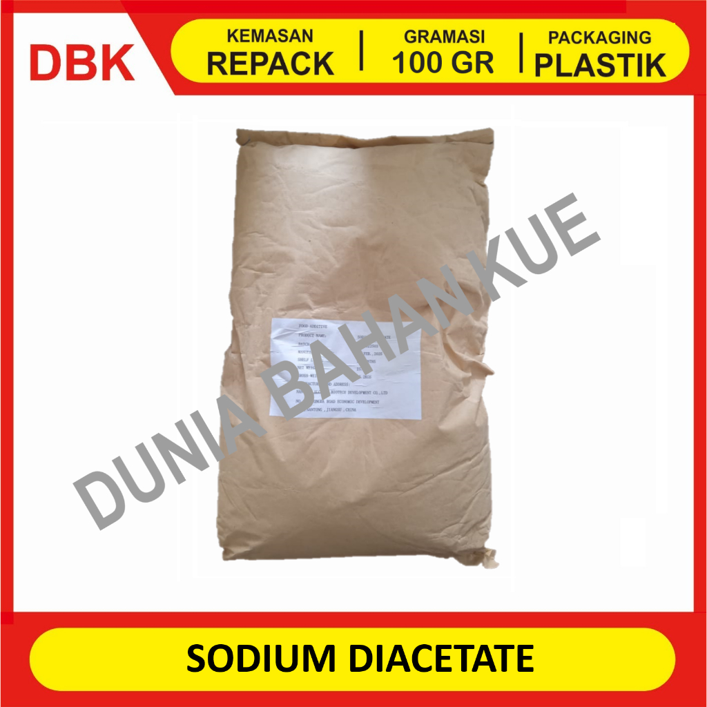 

SODIUM DIACETATE FOOD GRADE / NATRIUM DIASETAT - REPACK 100 GR