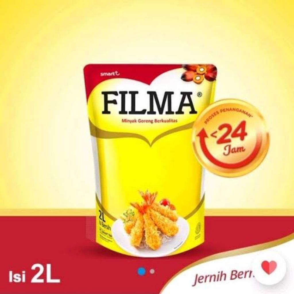 

Minyak goreng filma 2 literan isi 6 pcs per dus