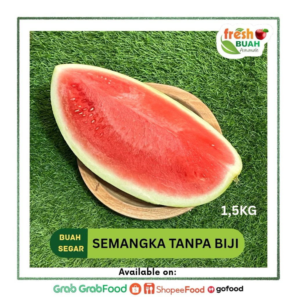 

Semangka Tanpa Biji | 1.5kg | Buah | Fresh Buah Amanah