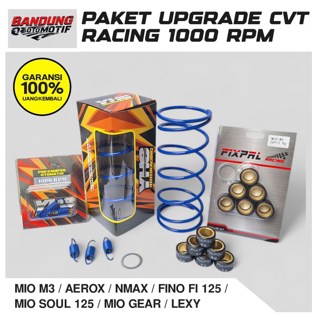 Paketan Kirian Per Cvt 1000 Rpm Full Set Mio M3 Xeon Fino 125 Aerox 155 Nmax Old Nmax New Mio Gear 1